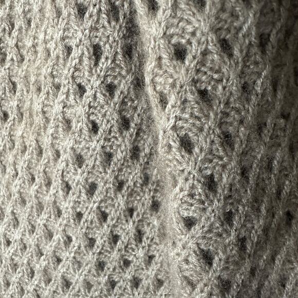 Qiviuk Nando Hand Knit Musk Ox Cardigan Sweater‎ Sz Large Brown Wool Grandpacore - Picture 11 of 13